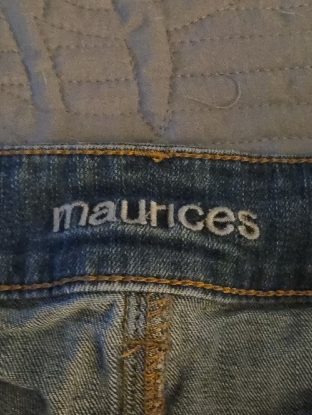 Maurices Light Blue Distressed Denim Shorts - Picture 3 of 4